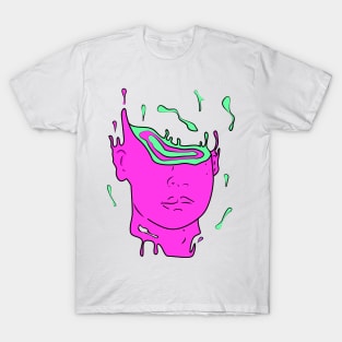 psychedelic abstract portrait (PINK) T-Shirt